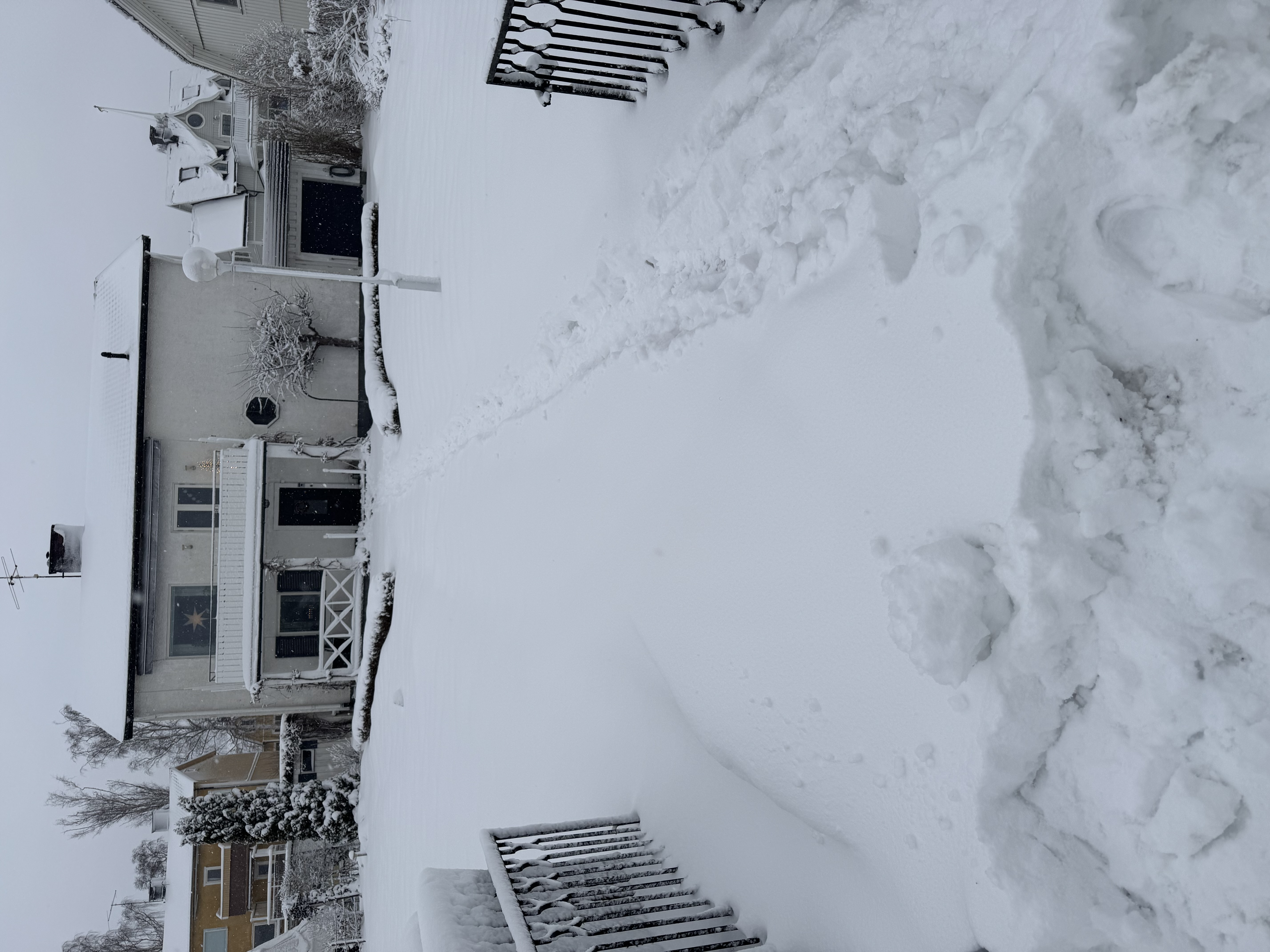 Uppfart före snöskottning